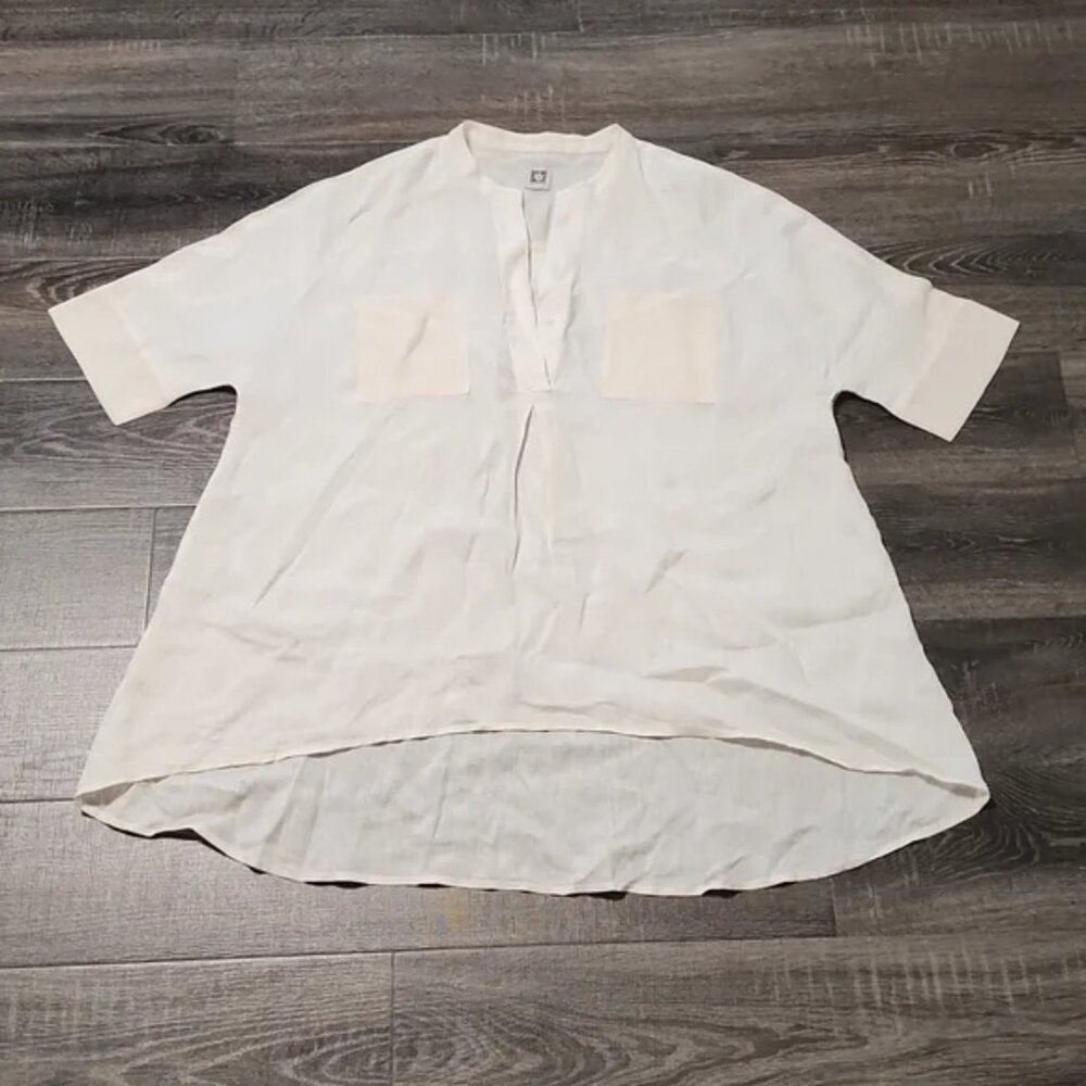 🌷 Anne Klein LINEN Blouse 🌷